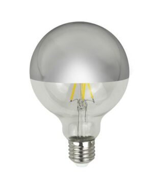 ΛΑΜΠΑ LED ΓΛΟΜΠΟΣ G95 CROSSED FILAMENT 8W E27 3000K 220-240V DIMMABLE ΑΝΤΕΣΤΡΑΜΕΝΟΥ ΚΑΘΡΕΠΤΗ ΑΣΗΜΙ