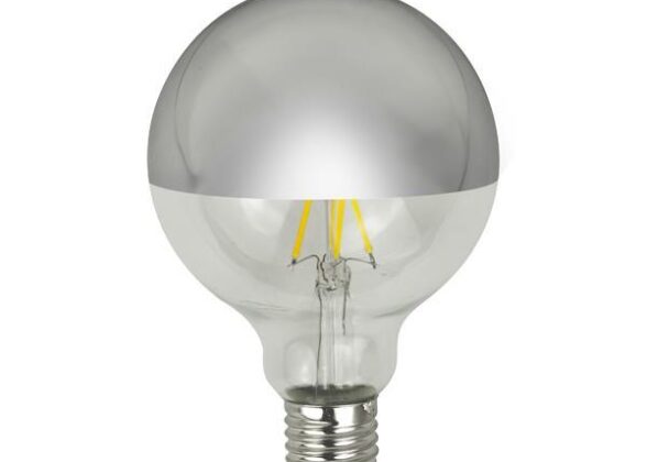 ΛΑΜΠΑ LED ΓΛΟΜΠΟΣ G95 CROSSED FILAMENT 8W E27 3000K 220-240V DIMMABLE ΑΝΤΕΣΤΡΑΜΕΝΟΥ ΚΑΘΡΕΠΤΗ ΑΣΗΜΙ