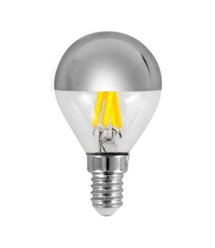 ΛΑΜΠΑ LED ΣΦΑΙΡΙΚΗ CROSSED FILAMENT 6.5W E14 2700K 220-240V DIMMABLE ΑΝΤΕΣΤΡΑΜΕΝΟΥ ΚΑΘΡΕΠΤΗ ΑΣΗΜΙ